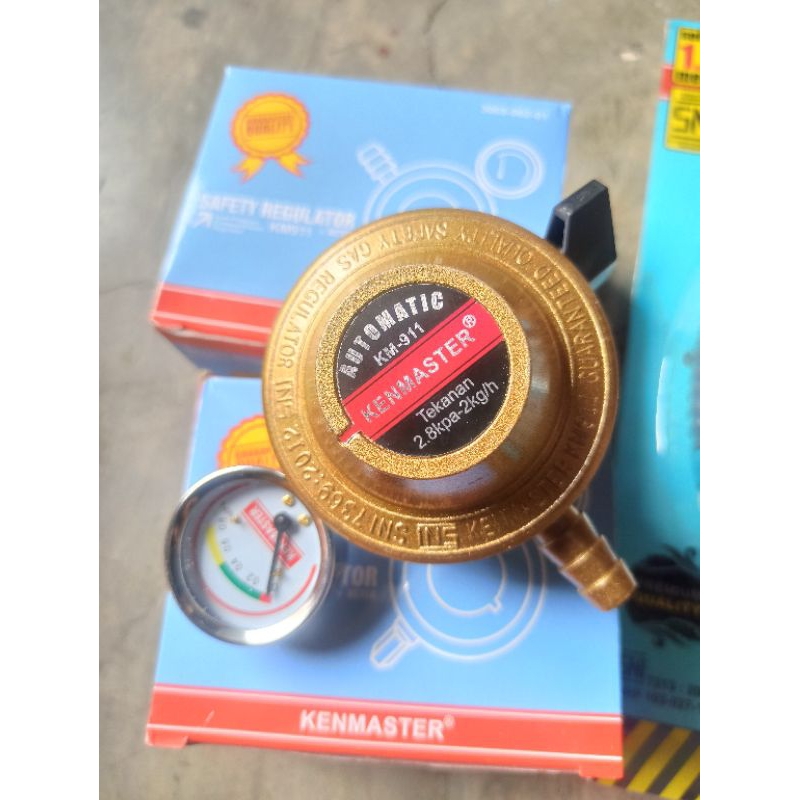 Regulator Gas KENMASTER KM-911+Meter / Kepala Gas kompor / Regulator Gas LPG