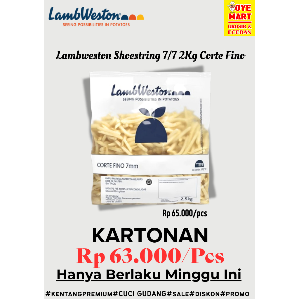 

LAMBWESTON SHOESTRING 7/7 2KG