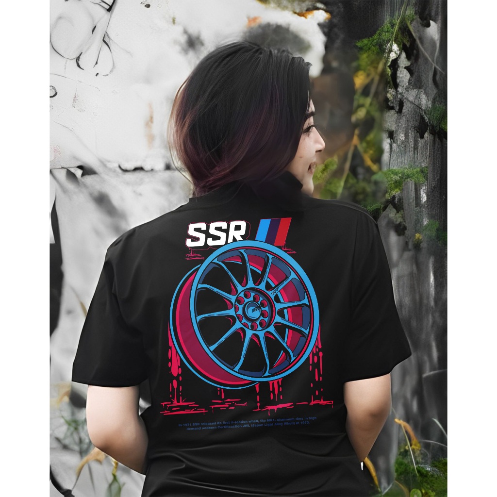 Kaos racing velg SSR | Kaos otomotif mobil velg SSR | Kaos racing hell pria wanita premium
