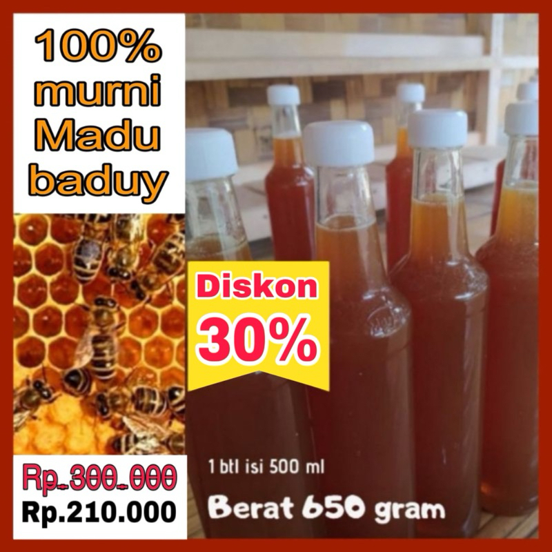 

paket hemat 2botol Madu Baduy Madu sehat Alami kualitas terjamin ori Madu hutan baduy