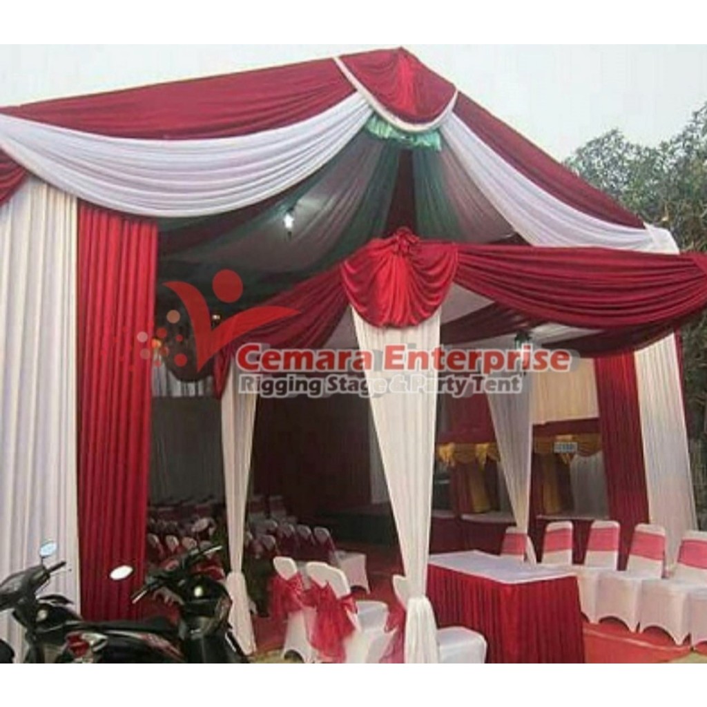 TENDA HAJAT / TENDA ACARA / TENDA DEKORASI UKURAN 6M X 8M
