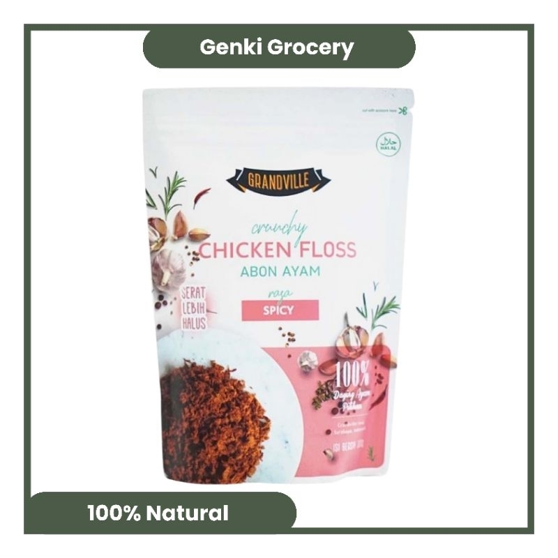 

Grandville Abon AYAM Crunchy Single Pack Spicy 100 gram Non MSG