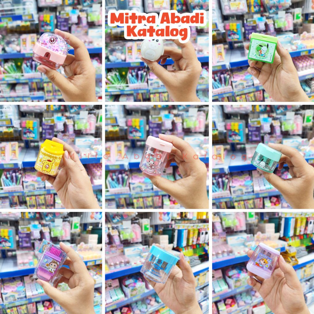 

(1 PCS) RAUTAN FANCY / PENCIL SHARPENER OROTAN MOTIF VIRAL KARAKTER ANAK LABUBU SANRIO KUROMI CAPYBARA STITCH 1 & 2 LUBANG ALAT TULIS KANTOR ATK SEKOLAH KULIAH MURAH STATIONERY LENGKAP / MITRA ABADI KATALOG JOGJA