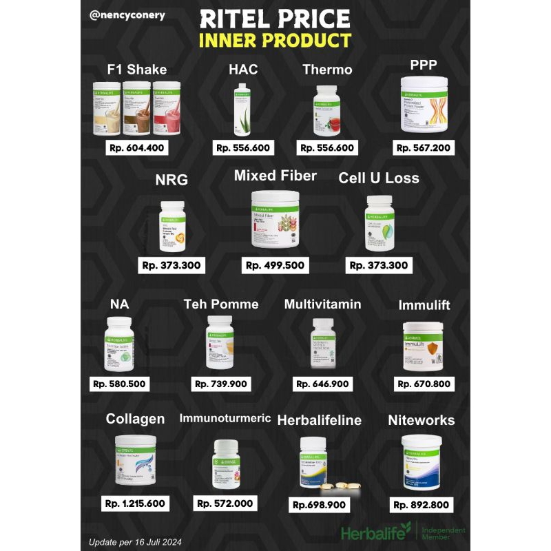 Herbalife(semua produk lengkap)