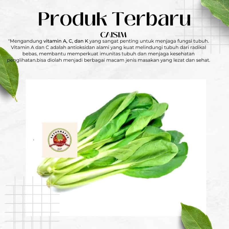 

Sayur Fresh 250Gr Caisim segar bagus murah fast delivery