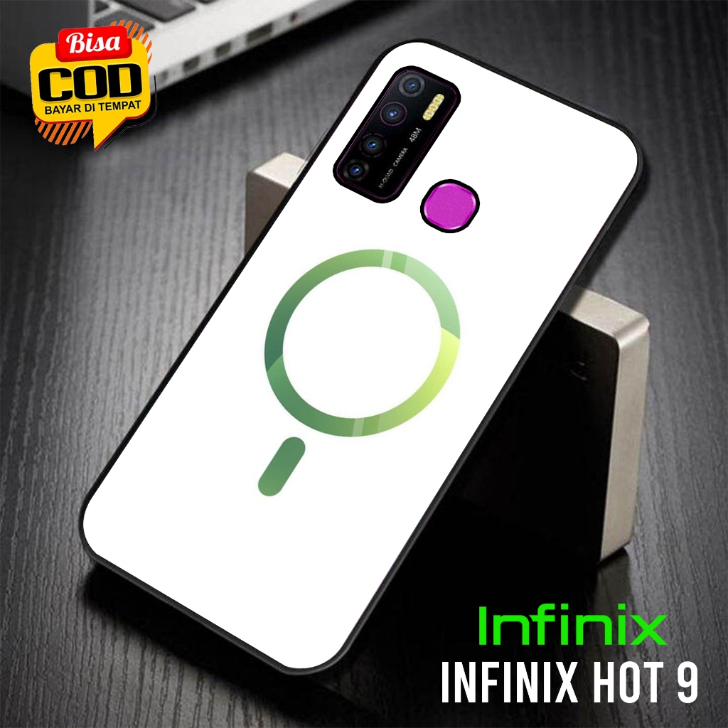 Toly Case Infinix Hot 9 Terbaru [ IPhone Logo Magsafe ] - Casing hp Infinix Hot 9 - Case Hp Infinix 