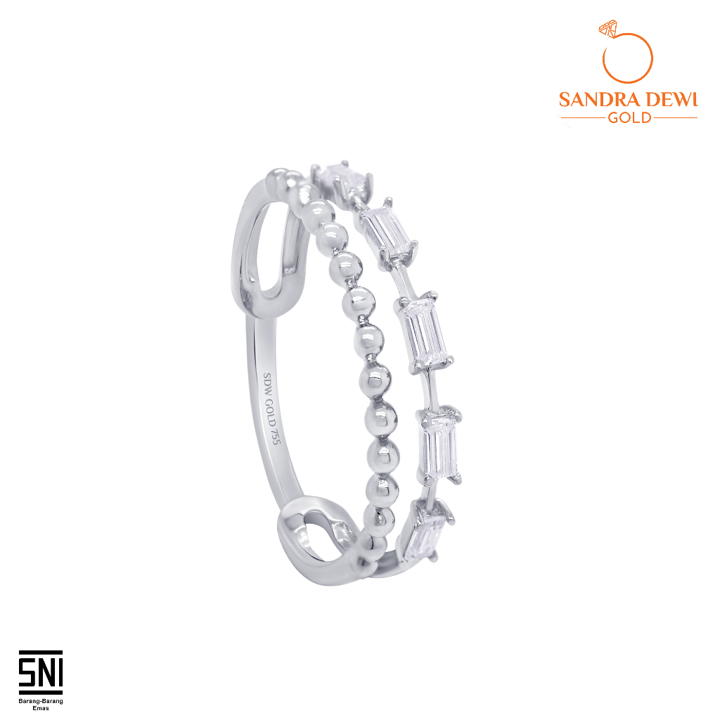 Cincin Sandra Dewi Gold Baguette Collections RI200359