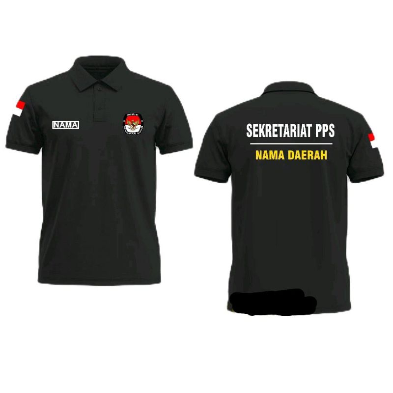 KAOS POLO BERKERAH LENGAN PENDEK SEKRETARIAT PPS BISA REQUEST NAMA DAERAH // KAOS POLO BERKERAH SEKR