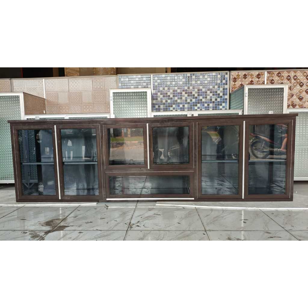 kitchen set atas dapur// rak dapur// kitchen set alumunium// pengiriman only jabodetabek