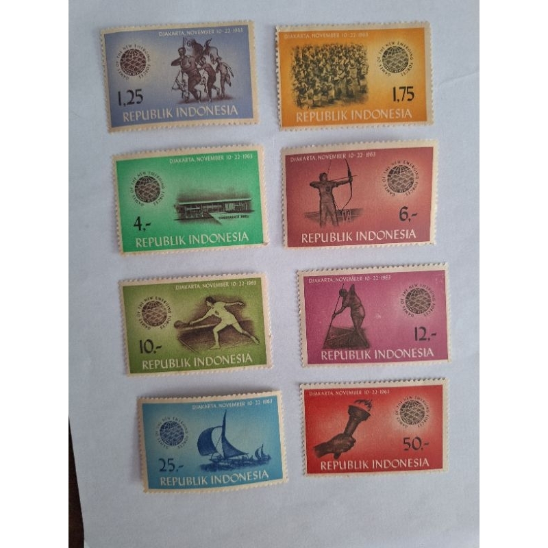 

perangko kuno seri Ganefo I 1963