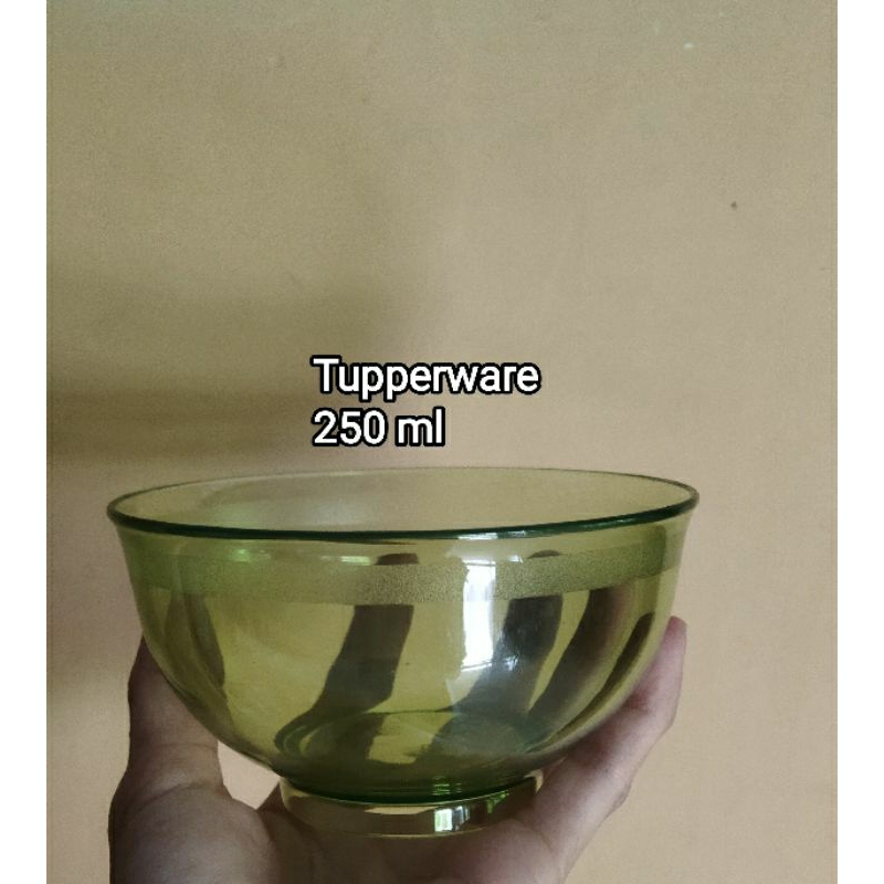 mangkok kristal 250ml Tupperware baru