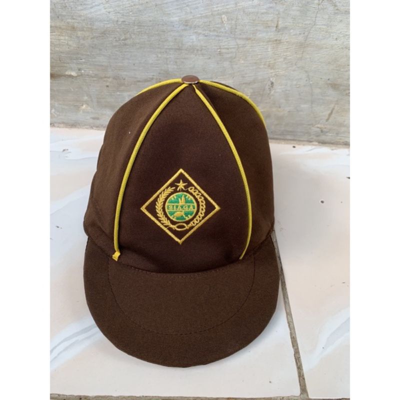 PRELOVED Topi Siaga Pramuka Putra Topi Pramuka Anak Laki Laki Tingkat Siaga