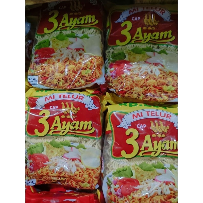 

MIE TELOR CAP 3 AYAM ISI 2 KEPING