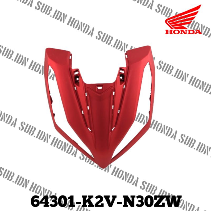 Cover Tameng Depan Merah Doff Honda Vario 125 eSP K2V64301K2VN30ZW