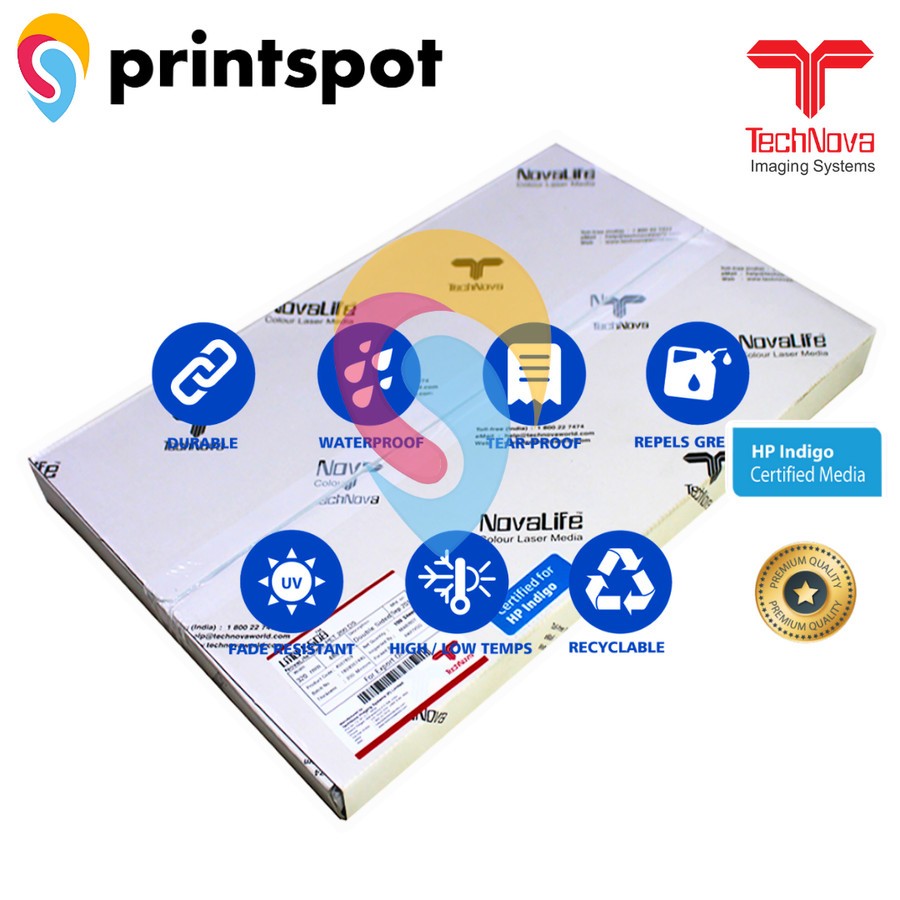 

Technova Laser Silver Metalic 125 DS 175 gsm I 125 micron