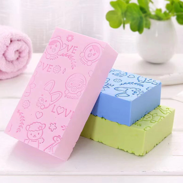 Spons Pembersih Daki / Pembersih Daki Badan Motif Karakter / Sponge Busa Penggosok Daki