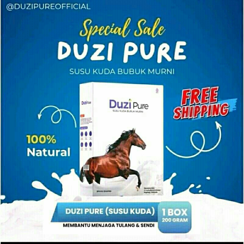 

1 Box Susu Duzi Pure Susu Kuda Liar Murni Asli Lombok100% Original Susu Mengatasi Nyeri Sendi -