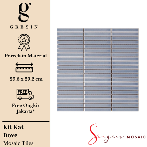 Dove Kitkat Singres Mosaic Tiles | Mosaic Keramik
