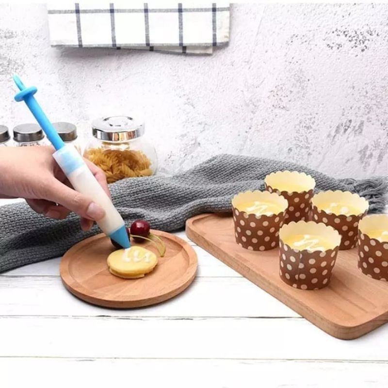 

Pena Silikon untuk Menulis Makanan: Cetakan Kue, Krim, Cupcake, dan Cokelat