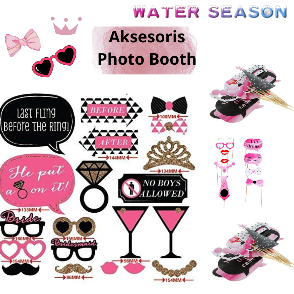 Photo Booth Props Aksesoris Photo Booth Kertas