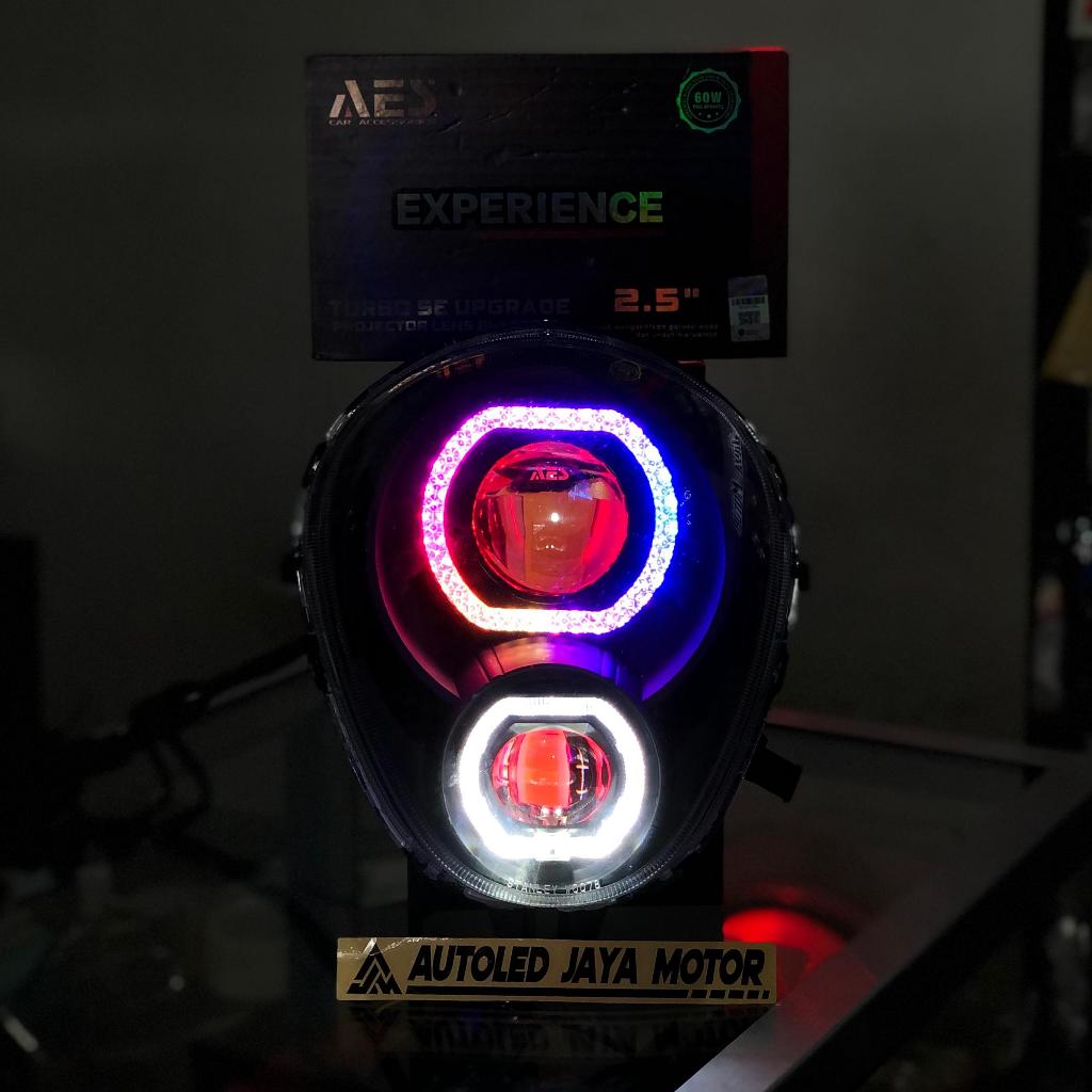REFLEKTOR SCOOPY OLD KARBU PROJIE BILED AES TURBO EXSPERIENCE FULLSET HEADLEMP