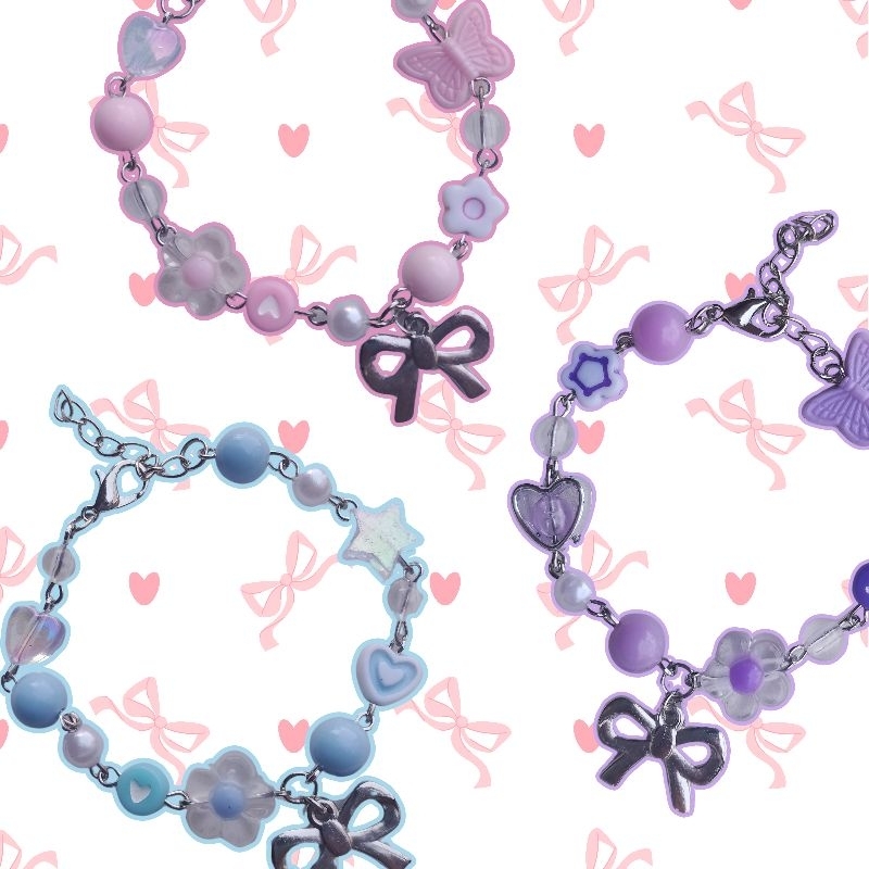 [SMILEY.BEADS] Coquette Beads Bracelet - Gelang Manik