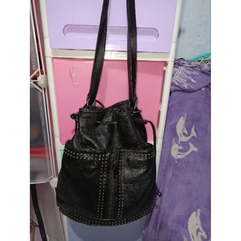 Ransel Kulit Serut Paku PL