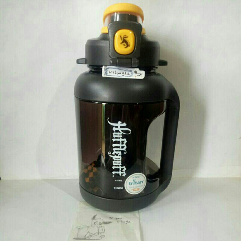 Miniso x Harry Potter Tritan Bottle with Strap (1,6L)(Black)