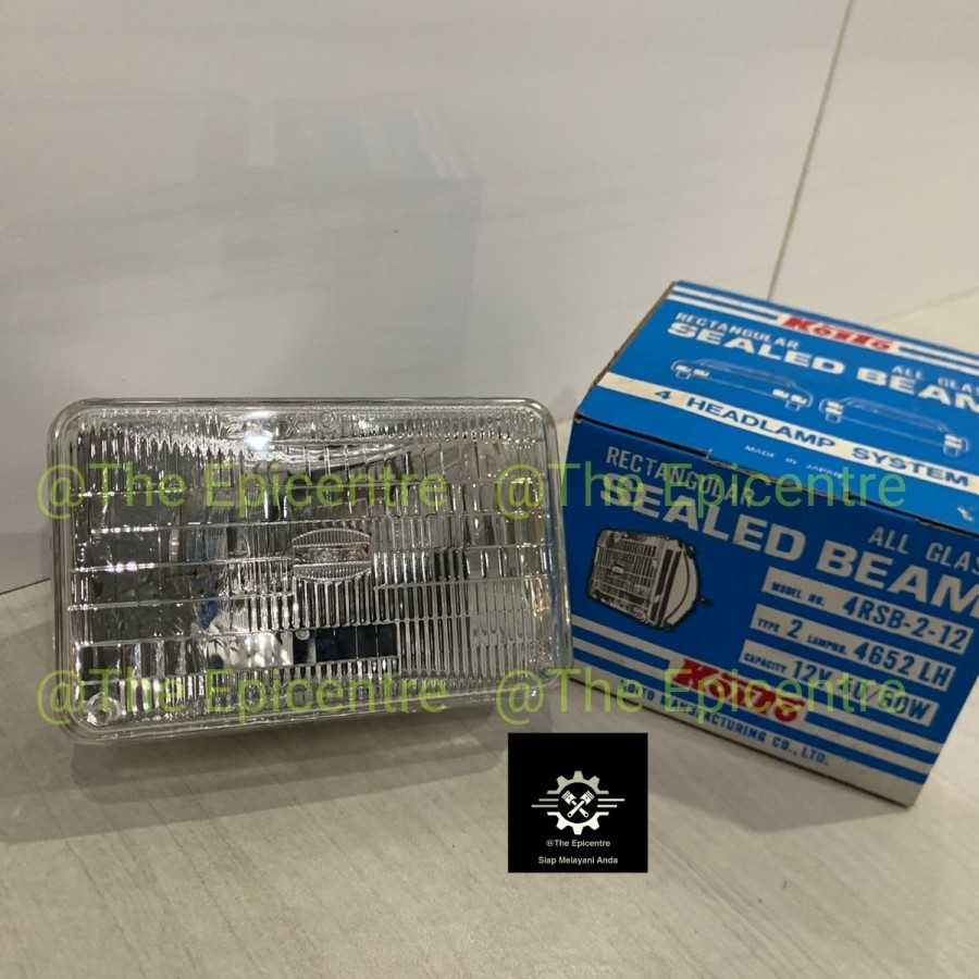 Sealed Beam Koito Japan asli 4652 12V 40/60 Watt Kaki 3