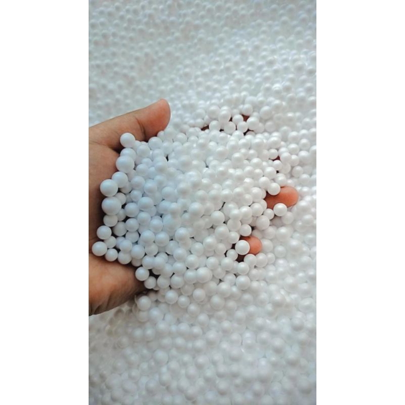 

Isi wadah kupon undian & refill bean bag kemasan repack isi 15gr butiran styrofoam warna putih