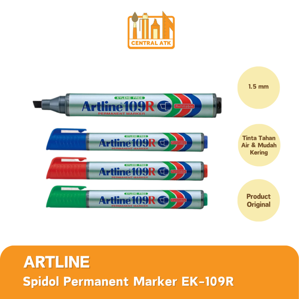 

SPIDOL WARNA / SPIDOL ARTLINE EK-109R (1 PCS)