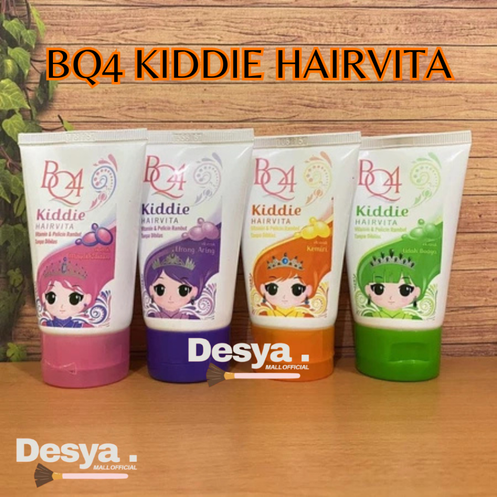 Bq4 Kiddie Hairbath Hairvita Vitamin Rambut Anak 50ml