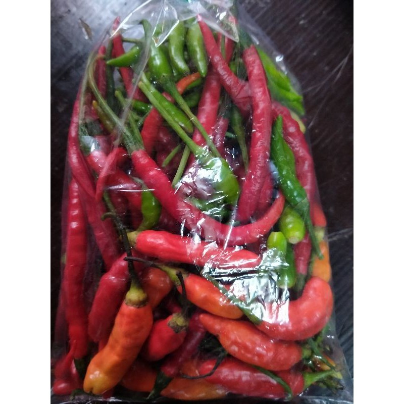 

Paket Cabai Campur Segar/Cabe Campur Keriting, Rawit hijau, Rawit Merah