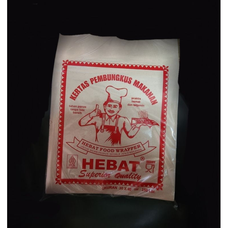 Kertas Nasi Coklat uk. Besar ( 30 x 40 cm) / Bungkus nasi kotak persegi panjang