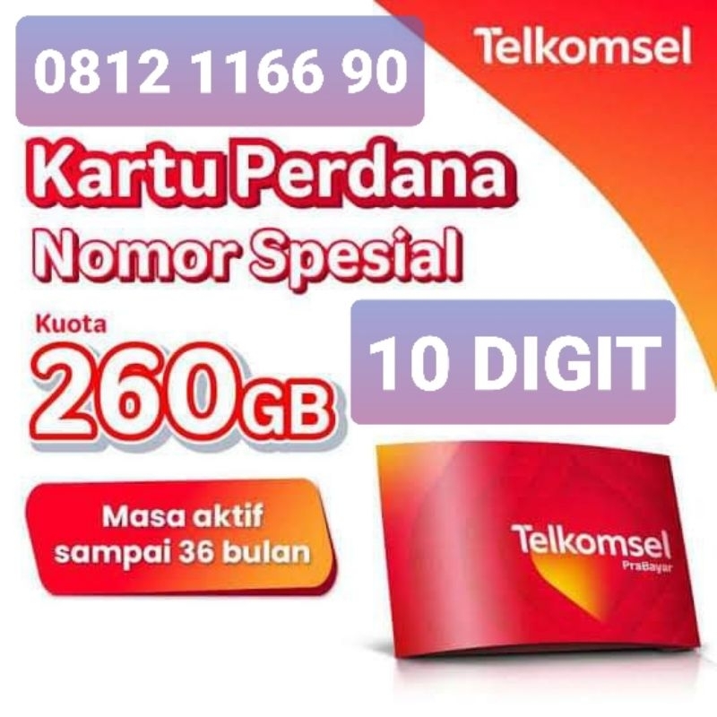 NO CANTIK TELKOMSEL SERI 10 DIGIT 1166 90