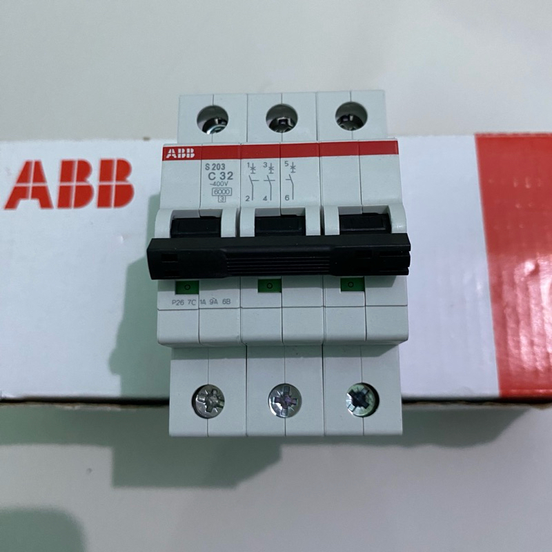 Mcb 3 Phase 32 amper ABB / Mcb 3phase 32A ABB Original