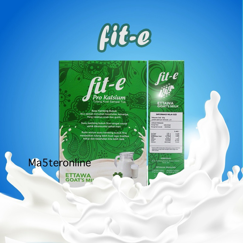 

Fit-E Ettawa Goats Milk Susu Kambing Etawa Original dengan Tinggi Kalsium