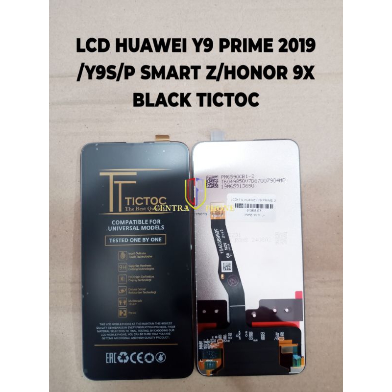 LCD HUAWEI Y9 PRIME 2019/Y9S/P SMART Z/HONOR 9X BLACK TICTOC