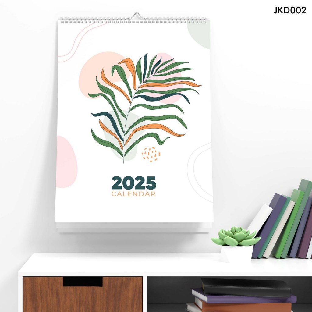 

Kalender Dinding 2025 Aesthetic Ilustration Batu Alam Flower Hiasan Ruangan