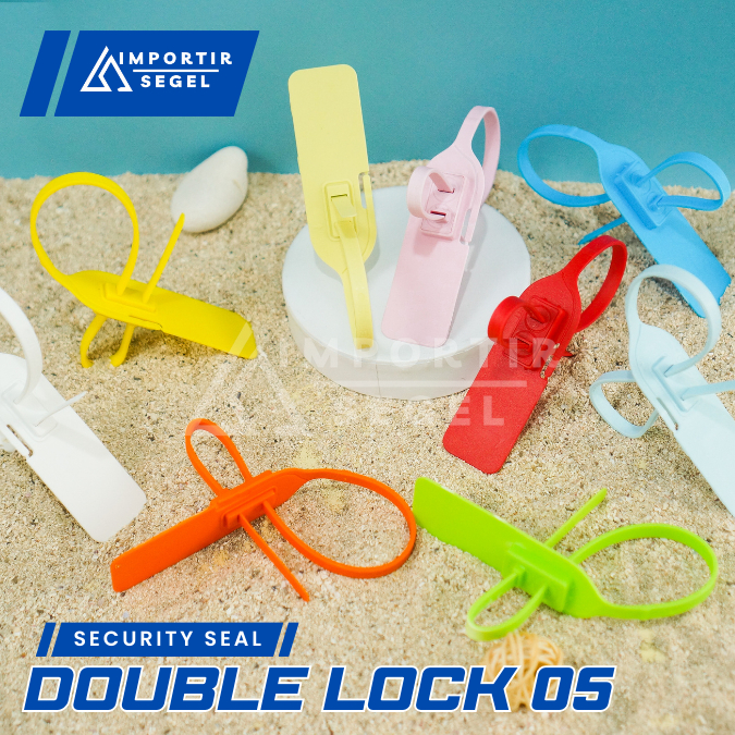 

GRATIS CETAK LOGO & NO SERI Double Lock Locis Segel Kontainer Segel Plastik GRATIS cetak no & logo