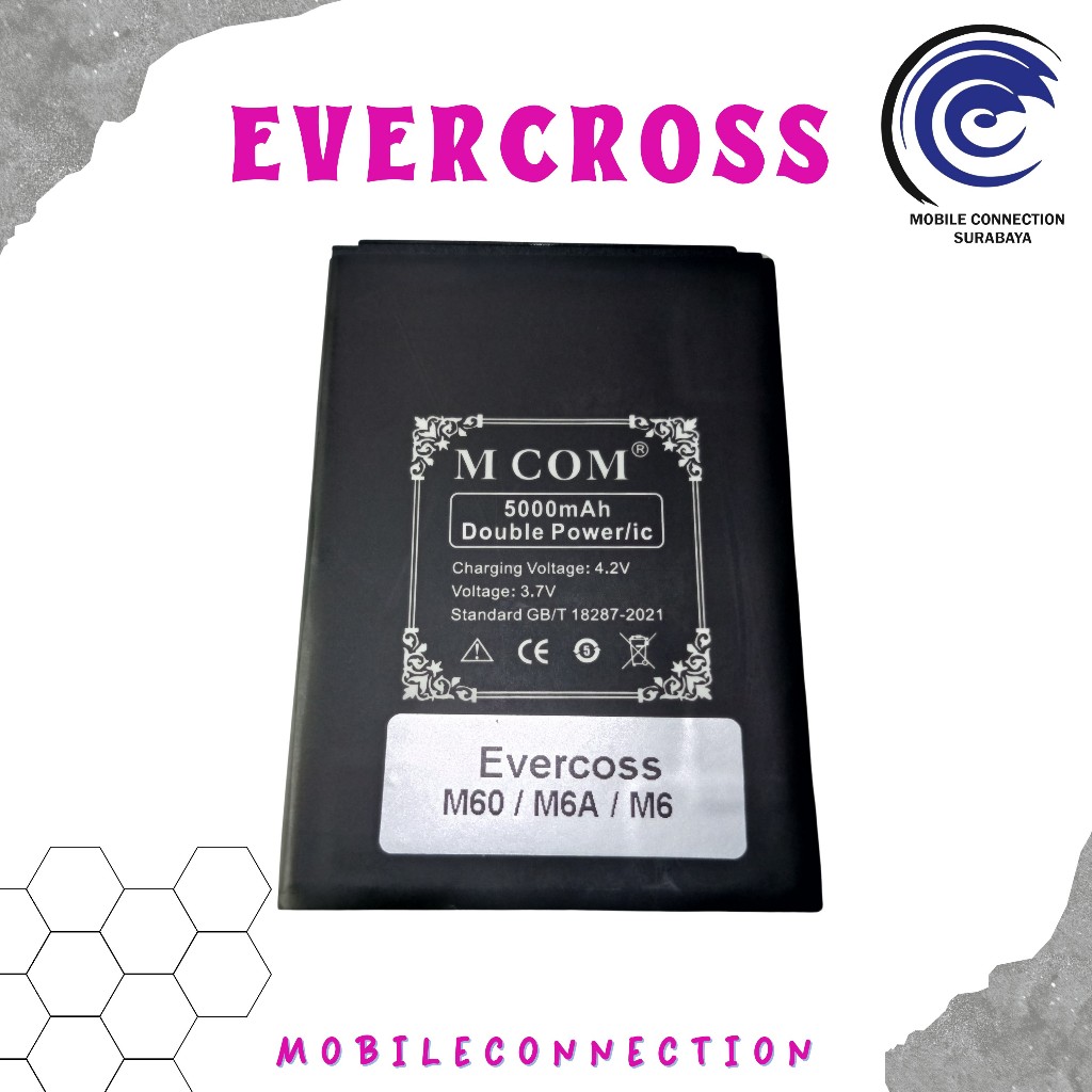 Baterai Batrei Batre Evercoss M60 Evercoss M6 Evercoss M6A DOUBLE POWER