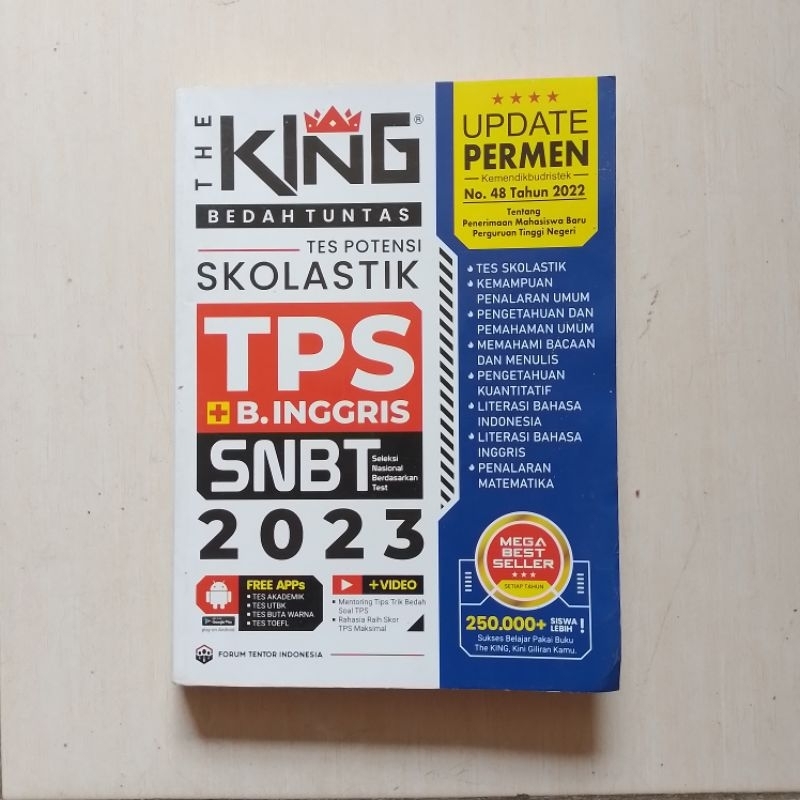 

Buku The King TPS - Bedah Tuntas Soal dan Materi TPS SNBT 2023