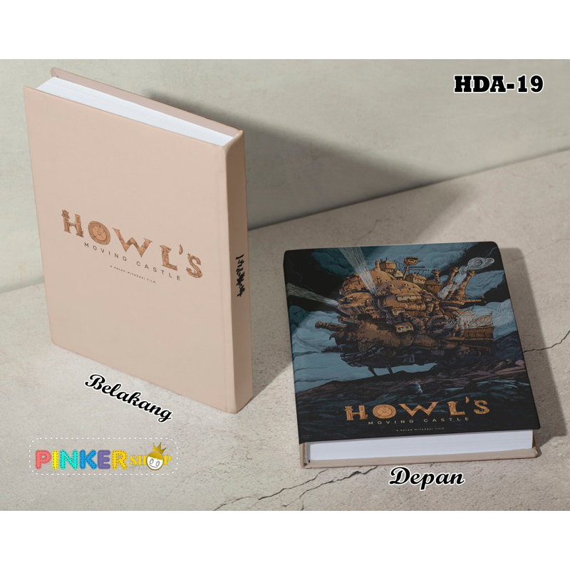 

(HDA-19) Hardcover Anime GHIBLI HOWL MOVING CASTLE Ukuran A5 Jurnal Agenda Planner