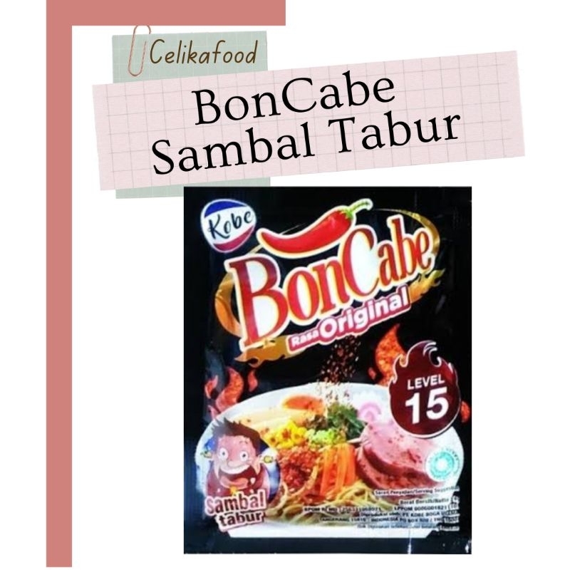 

Bon Cabe Sachet 6gr Cabai Bubuk Kering Pedas Hot Chili Instan