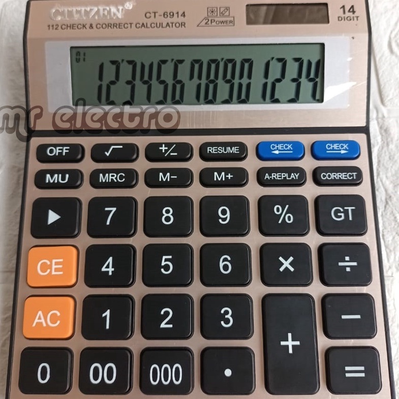 

KI3 KALKULATOR CT 6914 14 DIT CHECK AND CORRECT LAYAR KALKULATOR MEJA DAGANG KALKULATOR PASAR KALKULATOR KANTOR