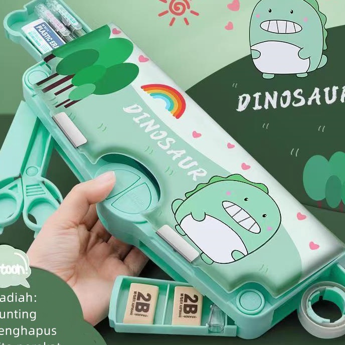 

KP8 Tempat pensil multifungsi kartun tempat pensil multifungsi anak berkapasitas Tempat pensil yang menyenangkan