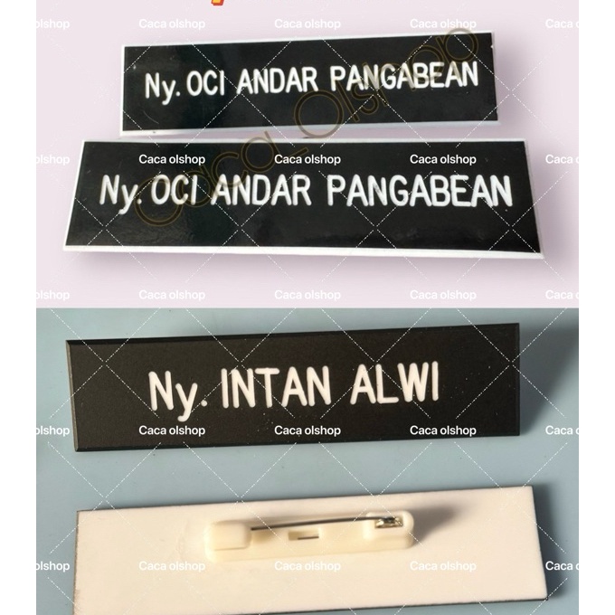 

murah Nametag Nyonya Persit Bhayangkari Papan Nama Dada Grafir Akrilik Peniti Magnet Paku