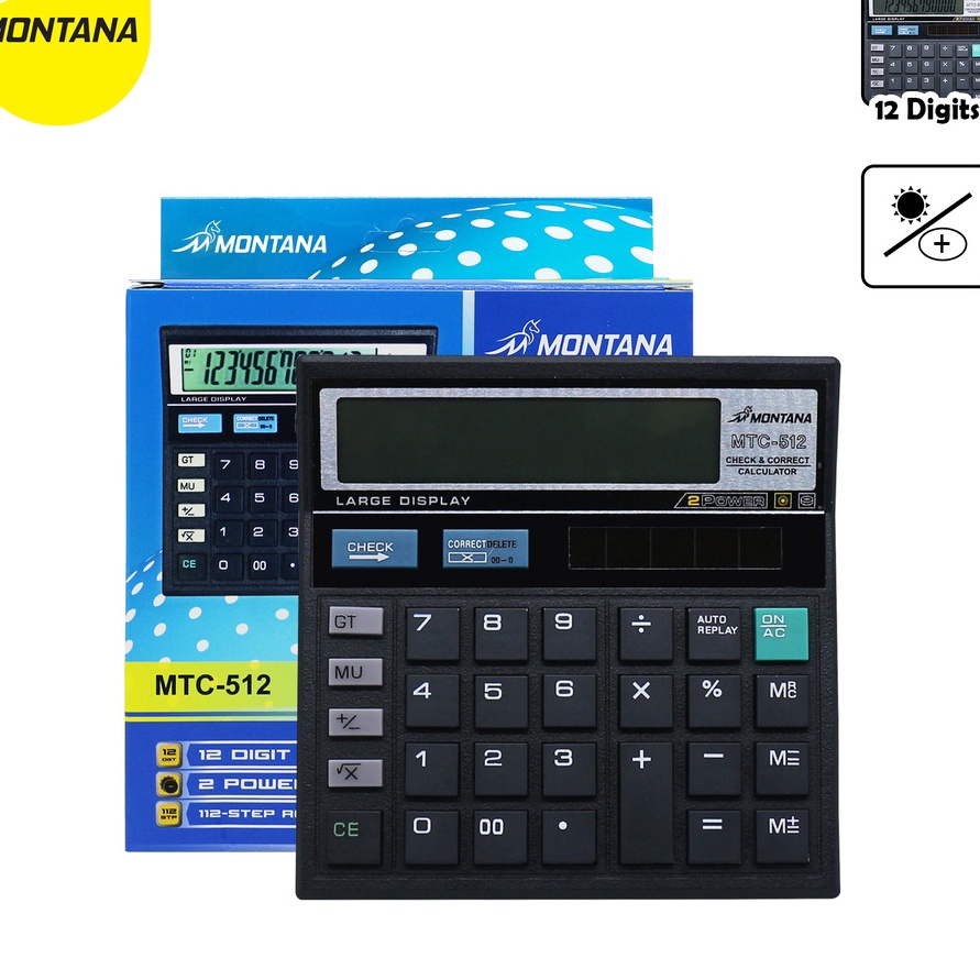 

Terbaru MONTANA Calculator Kalkulator Montana MTC 512 12 Dits