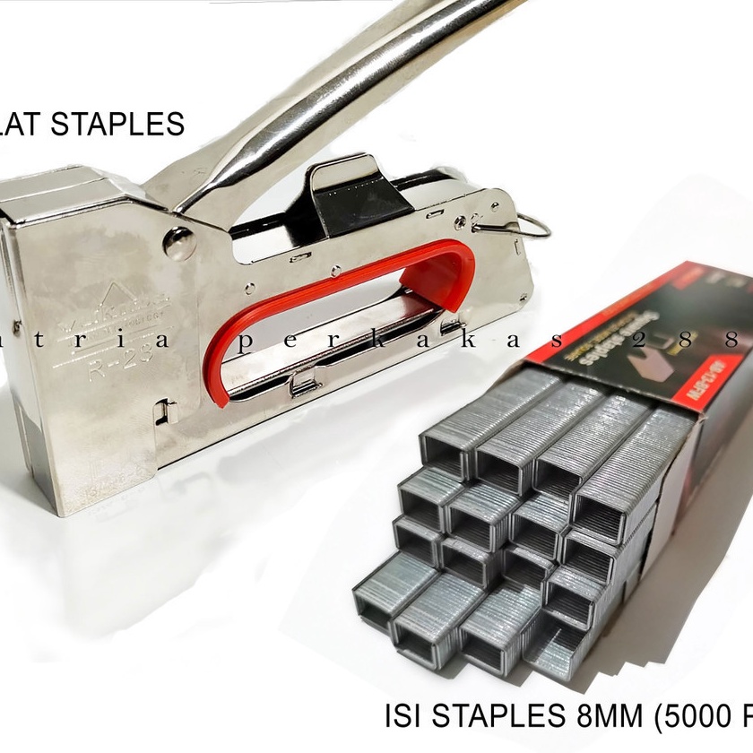 

KI3 Staples Tembak Isi atau Refil 138 Cekrekan Pengokot Hekter Gun Tacker Ukuran 138 Staples Sofa Staples Jok Stepler Motor Kursi Dll