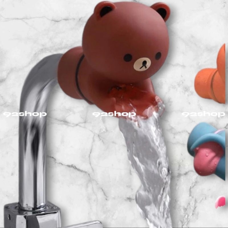 Penyambung keran air karakter rilakuma untuk edukasi cuci tangan anak | hand wash faucet extender